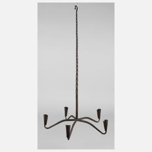 Historischer Kerzenleuchter Schmiedeeisen