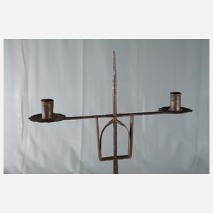 Gotischer Standleuchter Schmiedeeisen