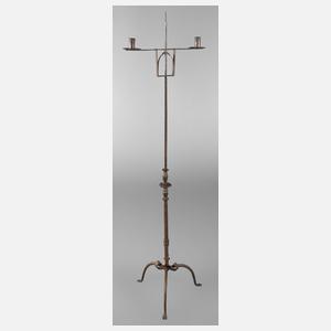 Gotischer Standleuchter Schmiedeeisen