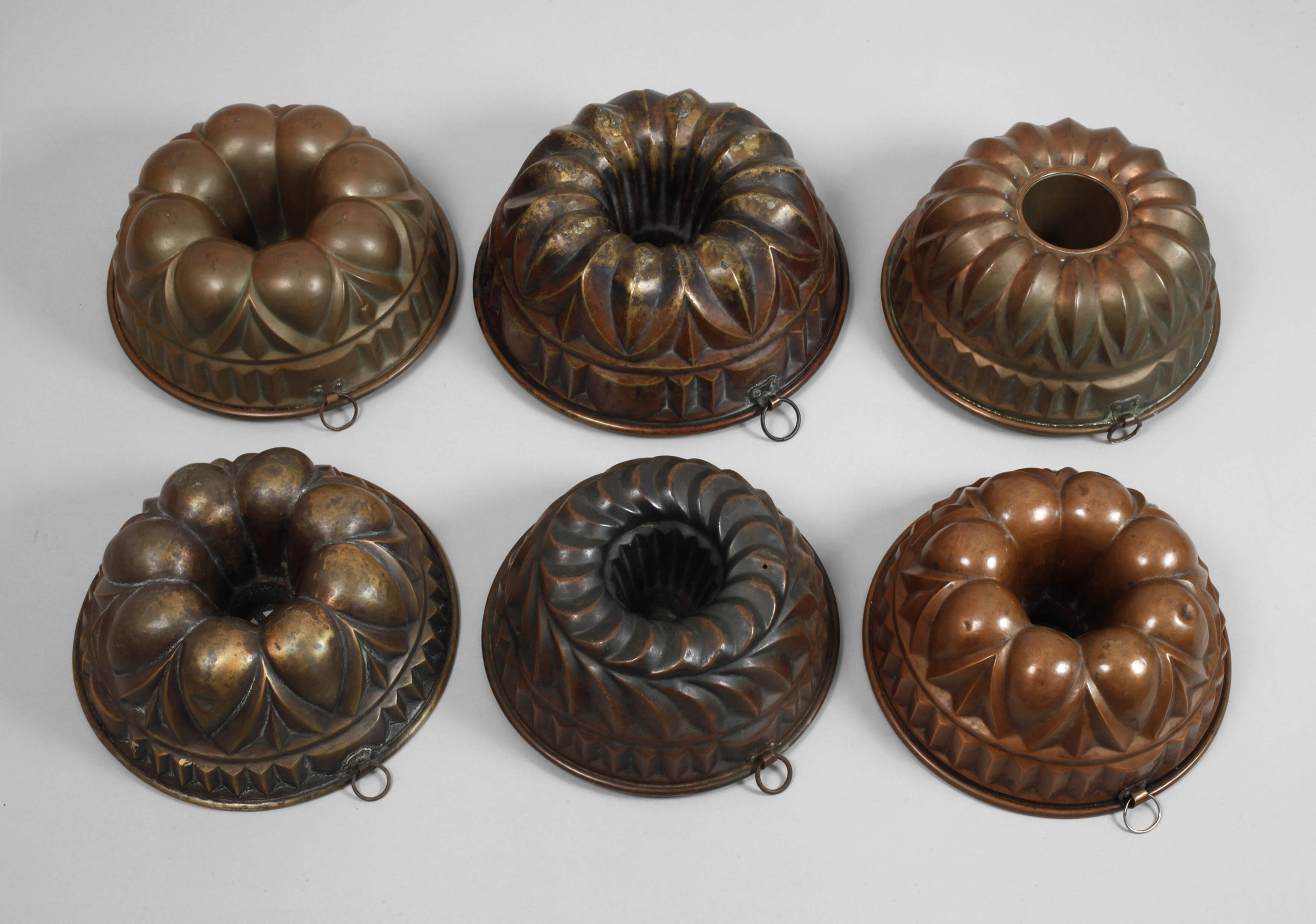 Konvolut Kupferbackformen