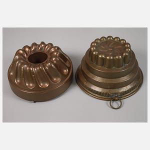 Konvolut Kupferformen und -gefäße