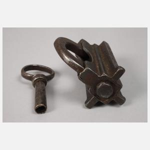 Vorhängeschloss mit Schraubschlüssel