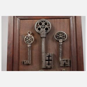 Sammlung historischer Schlüssel