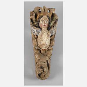 Geschnitztes Kapitell