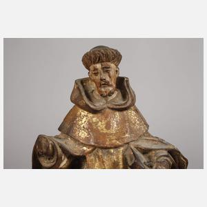 Zwei geschnitzte Heiligenfiguren