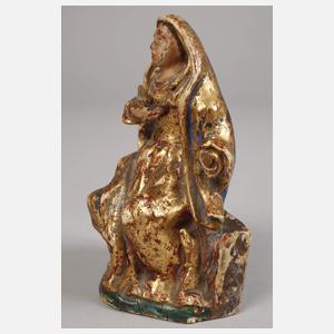 Zwei geschnitzte Heiligenfiguren