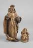 Zwei geschnitzte Heiligenfiguren
