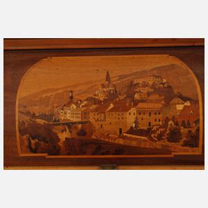 Feiner Rollsekretär als Miniaturmöbel