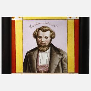 Hinterglasbild Robert Blum