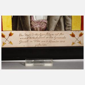 Hinterglasbild Robert Blum