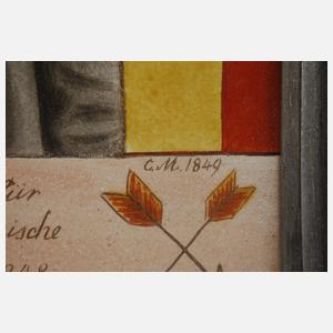 Hinterglasbild Robert Blum