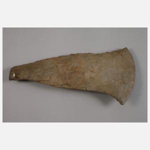 Versteinerungen und Feuersteinbeil