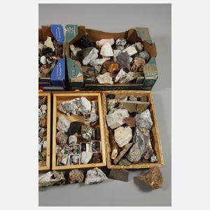 Sammlung Mineralien