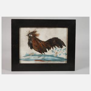 Drei Federbilder Biedermeier