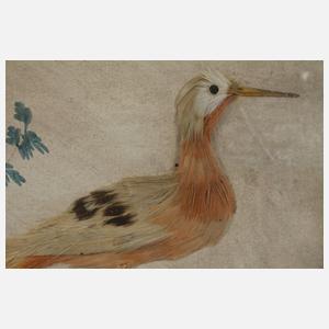 Drei Federbilder Biedermeier