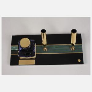 Schreibgarnitur und zwei Füllfederhalter Pelikan