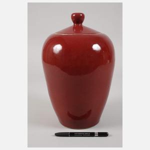 Deckelvase Sang de Boeuf