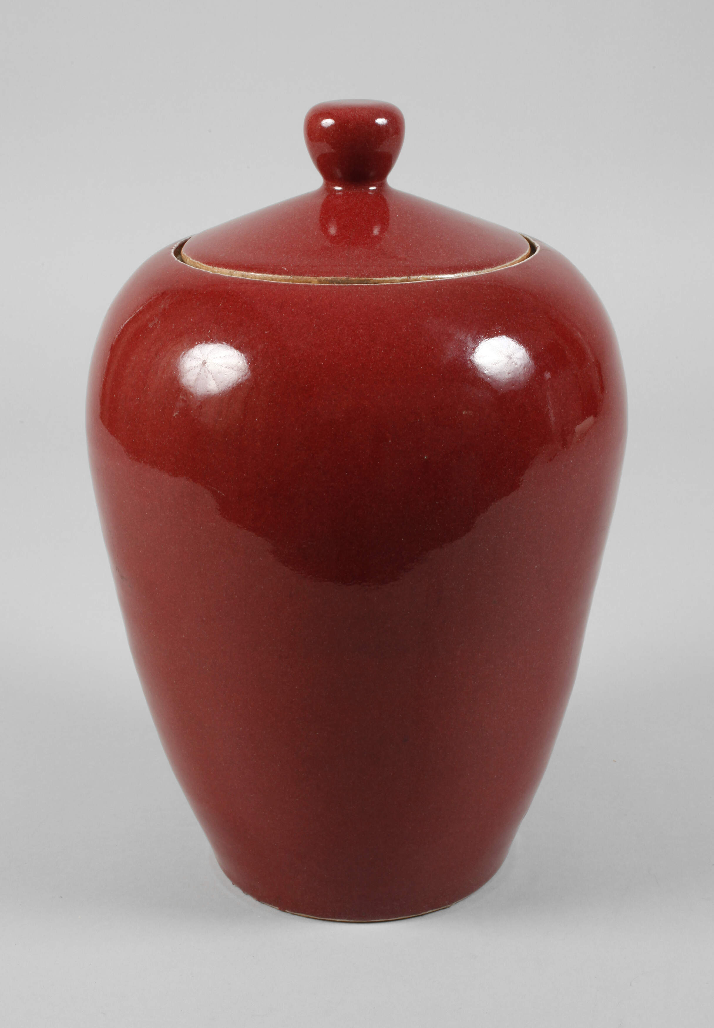 Deckelvase Sang de Boeuf