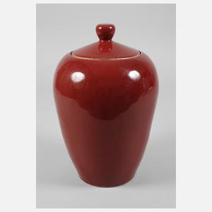 Deckelvase Sang de Boeuf