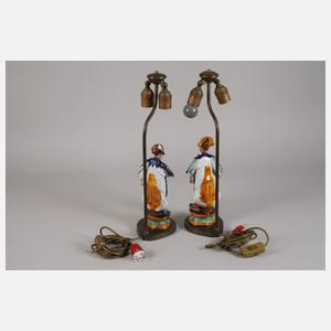 Paar figürliche Salonlampen