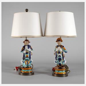 Paar figürliche Salonlampen