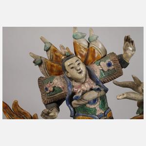 Fünf Reiterplastiken