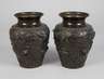 Paar Bronzevasen Japan