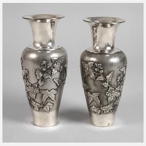 Silber Vasenpaar China