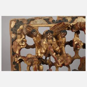 Beschnitzte Reliefplatte