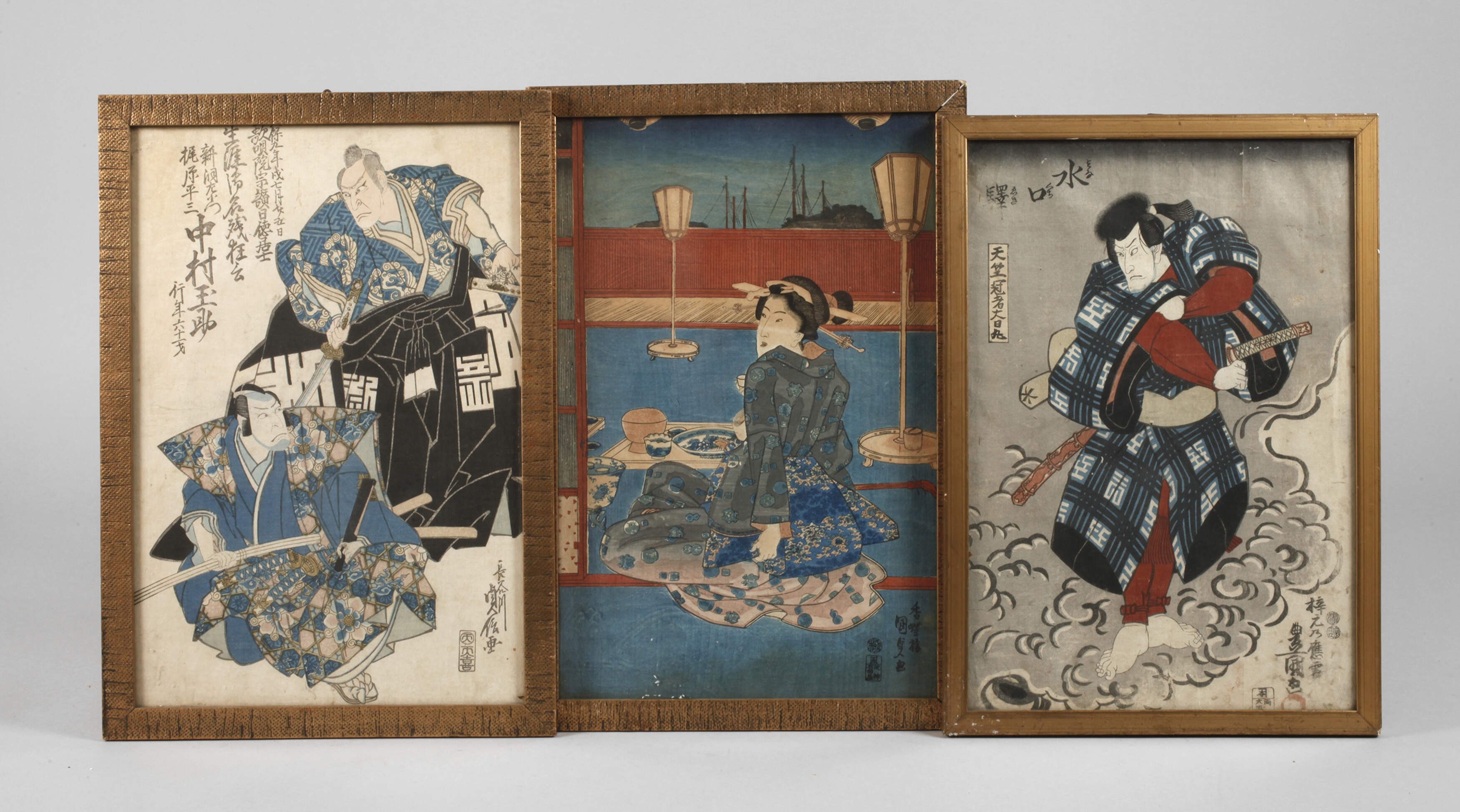 Drei Farbholzschnitte