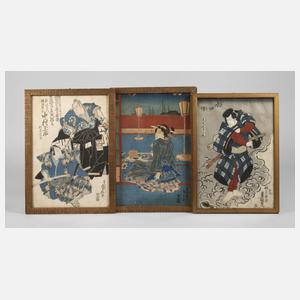 Drei Farbholzschnitte