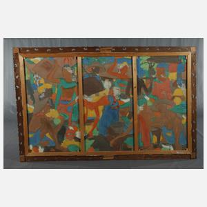 Großformatige Marktszene Wayan Sadia