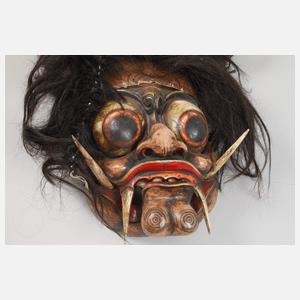 Zwei balinesische Tanzmasken