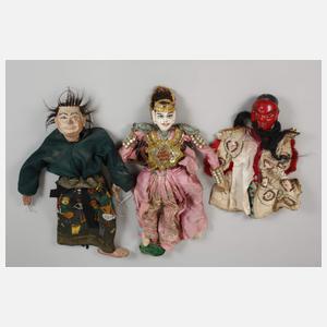 Konvolut historische Marionetten