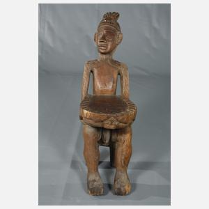 Paar Häuptlingsstühle Ozeanien