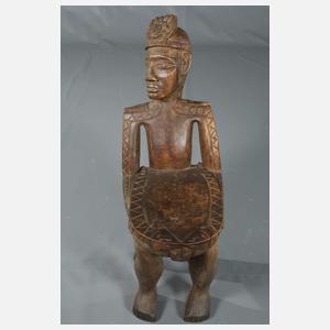 Paar Häuptlingsstühle Ozeanien