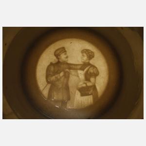 Zwei Reservistenkrüge "Wrede" Würzburg