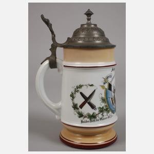 Zwei Reservistenkrüge "Wrede" Würzburg