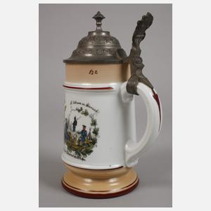 Zwei Reservistenkrüge "Wrede" Würzburg