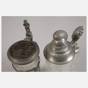 Zwei Reservistenkrüge Bayern