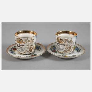 Paar Reservistentassen Garde-Grenadier-Regiment