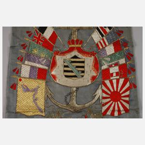 Seidenstickbild Deutsche Kolonien