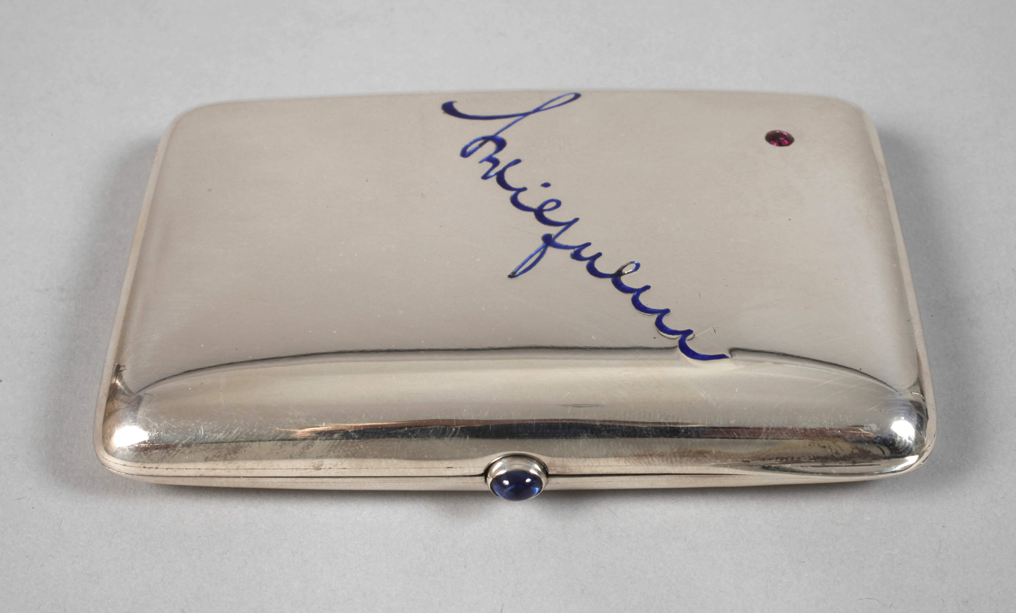 Silber Zigarettenetui Wilhelm