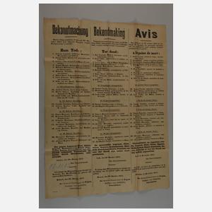 Drei Plakate 1. Weltkrieg