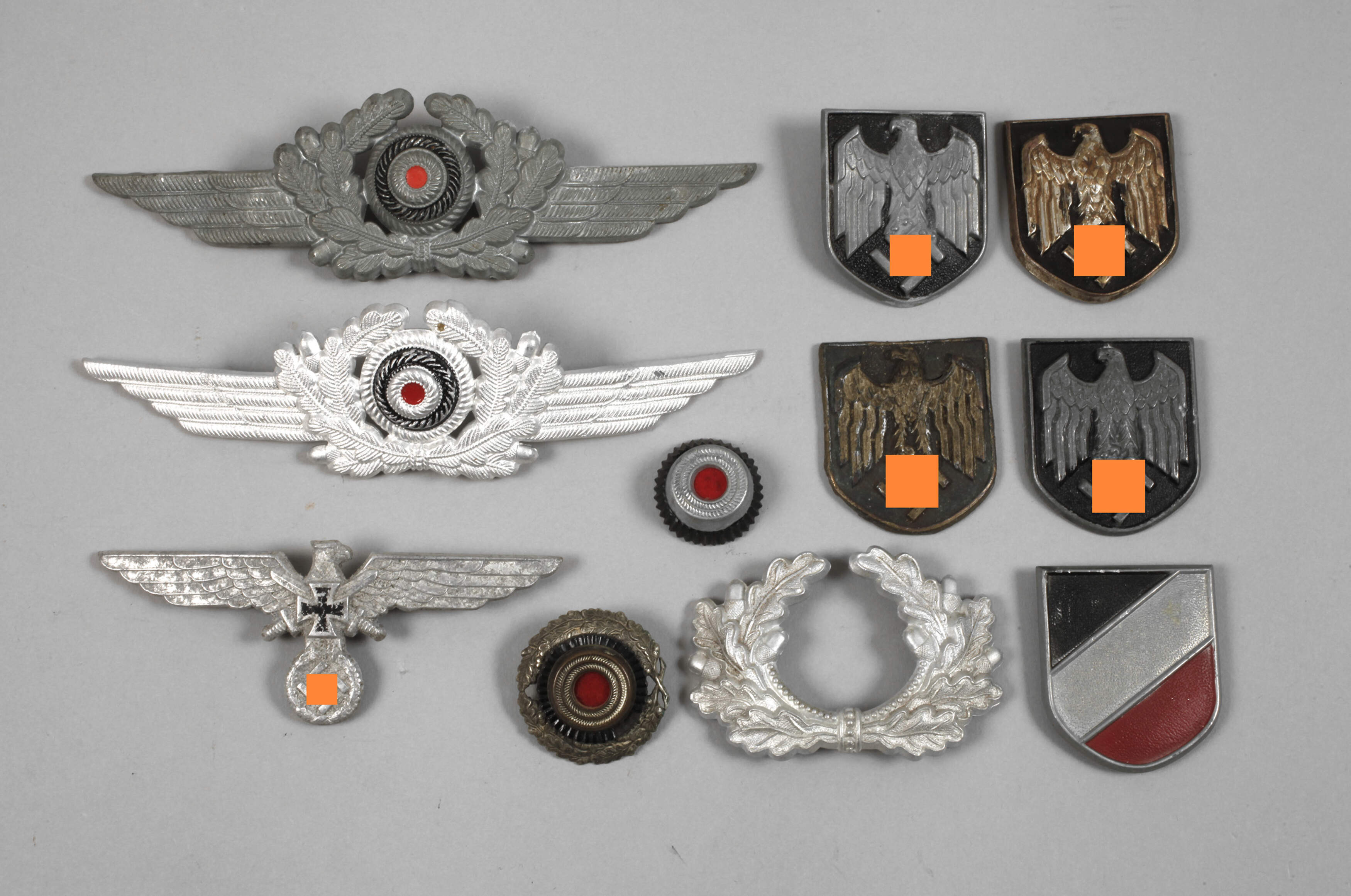 Konvolut Metalleffekte 2. Weltkrieg