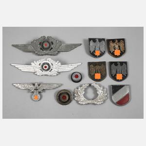 Konvolut Metalleffekte 2. Weltkrieg