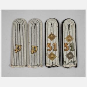Zwei Paar Schulterklappen 2. Weltkrieg