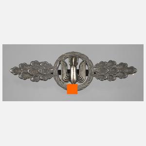 Frontflugspange für Kampfflieger in Silber