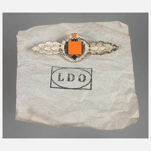 Frontflugspange für Jäger in Silber