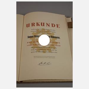 Große Urkundenmappe vorbildlicher Kleinbetrieb